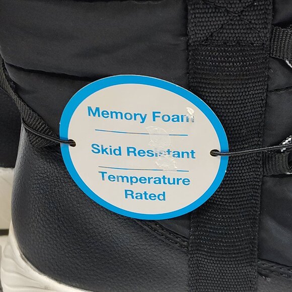 Time And Tru Winter Puff Booties -5°F Temp Rated Skid Resistant Women Size 6 NWT - Picture 10 of 12